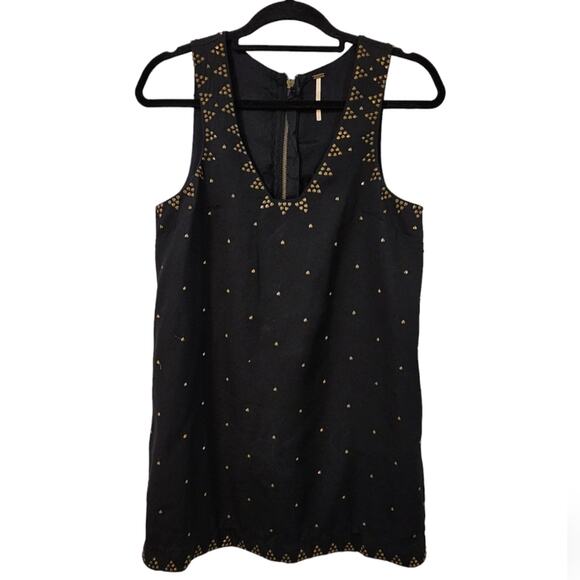 Free People Studded Mini Dress Size 2 - Picture 2 of 10